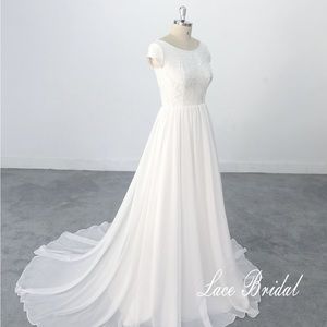Elegant White Wedding Dress